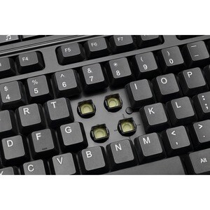 Adesso Wireless Desktop WKB-1320CB Keyboard & Mouse - English (US) - 1 Each - USB Membrane Wireless RF 2.40 GHz Keyboard -