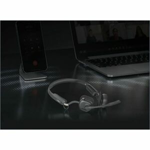 Shokz OpenMeet Sem fios Headset, Na orelha, Fixo à orelha Estéreo Auscultadores - Preto - Binaural - Open - 3000 cm - Blue
