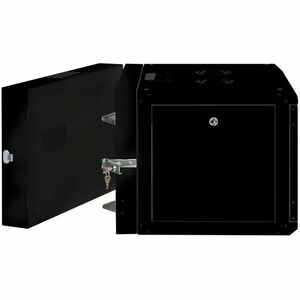 Roline 7U Wandmontierbar Geschlossener Schrank Rackschrank für Networking450 mm Rack Depth - Schwarz - Stahl, Glas, Blech 