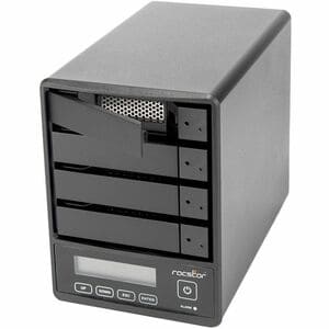 Rocpro U35 Professional 96TB RAID Drive - 24x4TB HDD - 7200 RPM - RAID 0/5/JBOD - USB 3.2 Gen 1 - 4-Bay - Hot Swap Tray - 