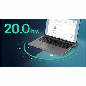 LG gram 17Z90T-G 17Z90T-G.AD8BB 43.2 cm (17") Notebook - WQXGA - Intel Core Ultra 7 255H - 32 GB - 2 TB SSD - Black - Inte