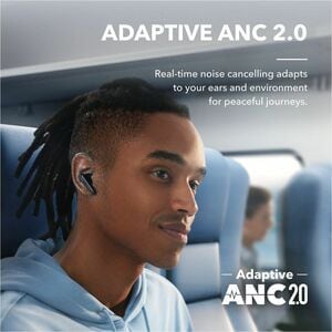 soundcore Liberty 4 True Wireless Earbud Stereo Earset - Black Velvet - Binaural - In-ear - Bluetooth - Noise Canceling