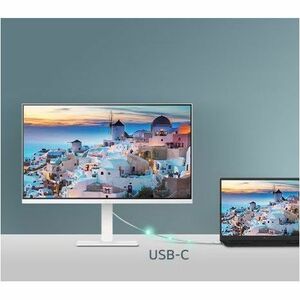 LG 32U720SA-W 32" Class 4K UHD LCD Monitor - 16:9 - White - 81.3 cm (32") Viewable - Vertical Alignment (VA) - 3840 x 2160