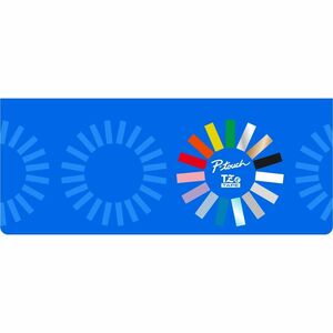 CINTA ROJO SOBRE BLANCO 12MM X 8M