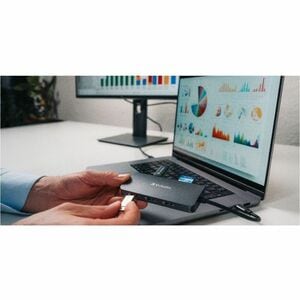 Docking station Verbatim USB Type-C per Computer portatile - Compatibilita carica - Lettore schede di memoria - SD, microS