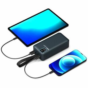 Powerbank Port Connect - Pour Tablette PC, Smartphone, Dispositif GPS, Casque - 30000 mAh - 2,10 A - 5 V DC Sortie - Coone
