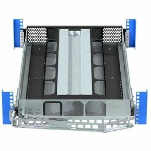 Rack Solutions HyperShelf 2U Rack-mountable Rack Shelf for Rack, Data Center - Galvanized, Clear Zinc, Black Powder Coat -