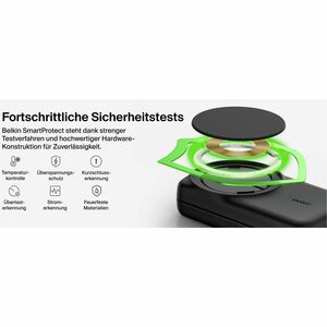 Belkin UltraCharge Induktionsladegerät - Schwarz - für Qi2-fähiges Gerät, iPhone, AirPod, Smartwatch - Eingangsstecker: US