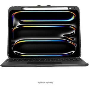 Targus VersaVu THZ988NO Tastatur/Cover (Folie) für 27,9 cm (11 Zoll) bis 33 cm (13 Zoll) Apple iPad Pro 11 (2024), iPad Pr