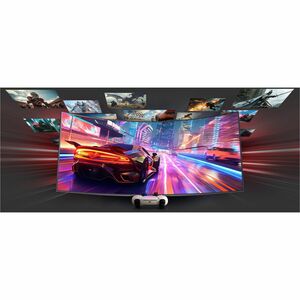 LG UltraGear 39GX90SA-W 39" (99.1 cm) Class UW-QHD Curved Screen Gaming OLED Monitor - 21:9 - Black - 39" (99.1 cm) Viewab