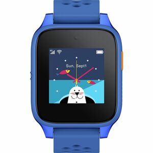 TCL MOVETIME MT46X Smartwatch - Kinder - Blau Body Color - Wireless LAN - 4G - Kamera, Push-Benachrichtigung, SMS, Alarm, 