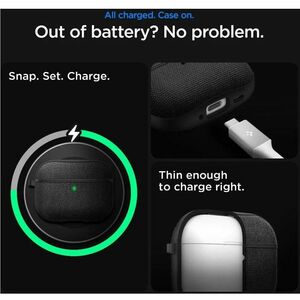 Spigen Urban Fit Carrying Case Apple AirPods Pro - Matte Black - Scratch Resistant, Scratch Resistant Interior - Polycarbo