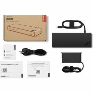 Lenovo ThinkPad USB4 Smart Dock 5500. Konnektivitätstechnologie: Kabelgebunden, Hostschnittstelle: USB4, USB-Stromversorgu