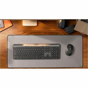 Logitech Signature Slim Solar+ K980 Keyboard - Full-size - Wireless Connectivity - USB Type A, USB Type C Interface - Germ