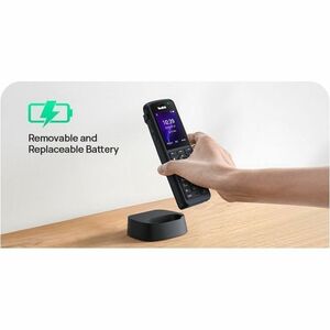 AX86R Ruggedized WiFi Phone. 2.4in 240x320 TFT color screen. IP67-rated waterproof and dust-proof drop-proof up to 1.8 met