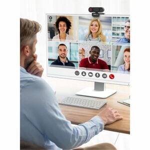 j5create JVU250 Webcam - 2 Megapixel - 30 fps - Black - USB Type A/USB Type C - 1 Each - Full HD - 1920 x 1080 Video - CMO