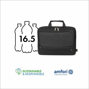 Dicota Slim Case FIVE Carrying Case for 32.8 cm (12.9") to 35.6 cm (14") Notebook - Black - Polyethylene Terephthalate (PE