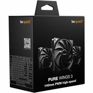be quiet! Pure Wings 3 3 Pack Kühllüfter - Multimedia-System, PC, Kühler - 140 mm Maximum Fan Diameter - 3 x Fan(s) - 122,