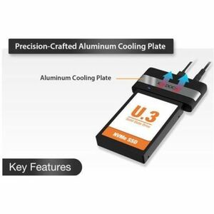 Icy Dock EZ-Adapter Ex MB307U-1VB USB4 to U.2/U.3 NVMe SSD External Adapter