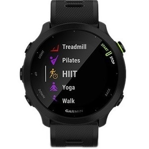 Garmin Forerunner 55 Smartwatch - 42 mm Case Height - 42 mm Case Width - Nero Colore della struttura - Silicone Band Mater