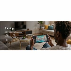 Belkin ScreenForce TemperedGlass Blue Light Filter Screen Protector for Nintendo Switch - For LCD Gaming Console - Scratch