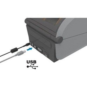 Zebra ZD621R Desktop Thermotransferdrucker - Monochrom - Etiketten-/Quittungsdruck - USB - USB-Schnittstelle - Seriell - B