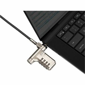 Targus DEFCON ASP106RGLXS Cable Lock For Notebook, Docking Station, Monitor - 1.98 m Cable - Resettable/Serialized - 4-dig