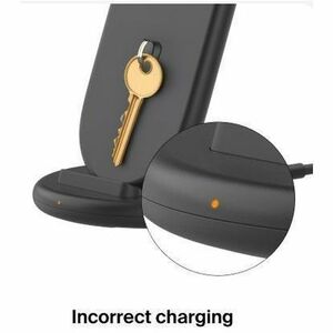 Belkin BoostCharge Induktionsladegerät - Schwarz - für Qi-fähiges Gerät, Smartphone, iPhone - Eingangsstecker: USB - Schne