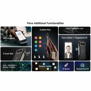 Ulefone Armor 27 256 GB Rugged Smartphone - 17.2 cm (6.8") LCD Full HD Plus 1080 x 2460 - Octa-core (Cortex A76Dual-core (