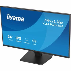 iiyama ProLite X2493HSU-B1 24" Class Full HD LED Monitor - 16:9 - Matte Black - 60.5 cm (23.8") Viewable - In-plane Switch