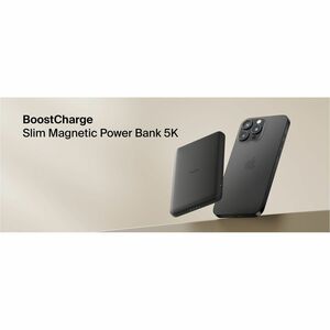 Belkin BoostCharge Power Bank - White - For Earbud, iPhone, Qi-enabled Device - 5000 mAh - 15 W - USB Type-C Connector - L