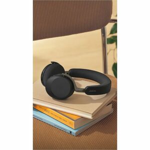 Jabra Evolve3 75, UC, Link390c USB-C Dongle, Black, with Wireless Charger Pad