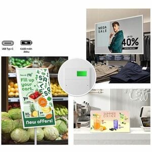 Samsung E-paper 13.3" 16:9 1200x1600 EM13D-X, Removable batteri, USB-C, Tizen 8 (1GB RAM, 8GB storage), WiFi, Bluetooth, U