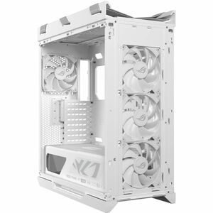 ROG Strix Helios II EATX mid-tower gaming case with dual tempered glass side panels, GPU support for up to 450mm in length