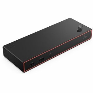 Lenovo ThinkPad USB4 Dock 5000 - for Monitor, Notebook - Charging Capability - 100 W Power Supply - USB4 - 4 Displays Supp