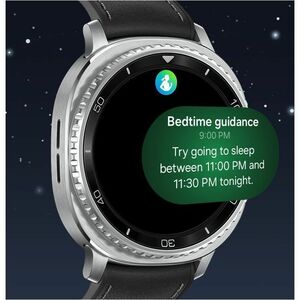 Samsung Galaxy Watch8 Classic SM-L500 Smart Watch - Rounded Square Case Shape - Black Body Color - Stainless Steel Body Ma