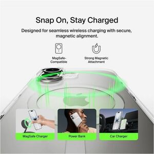 Belkin SheerForce Case for Apple iPhone 17 Smartphone - Textured Side - Clear - Glossy - Yellowing Resistant, Discoloratio