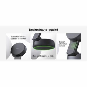 Belkin UltraCharge Pro Induktionsladegerät - Dunkelgrau - für Qi2-fähiges Gerät, iPhone, Smartwatch, MagSafe-fähiges Gerät