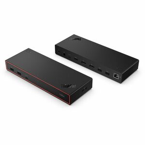 Lenovo ThinkPad 11 Anschluss(e) USB4 Docking Station für Monitor, Notebook - Ladefunktion - 135 W - Schwarz - 4 Unterstütz