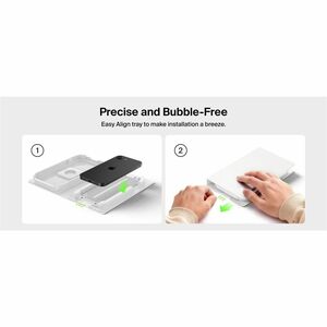 Belkin ScreenForce 9H Tempered Glass Screen Protector for Apple iPhone 17e, iPhone 16e, iPhone 14, iPhone 13, iPhone 13 Pr