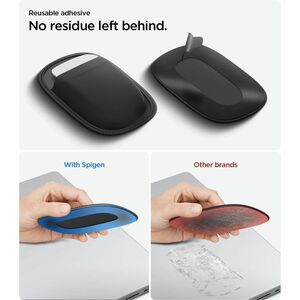 Spigen LD220 Notebook, Tablet, Universal, Backpack, Desk Mouse Holder - Polyurethane Leather, Plastic, MicroFiber - 1 - Bl