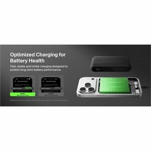Belkin BoostCharge Power Bank - Black - 10000 mAh - 45 W - Built-in Cable - Black