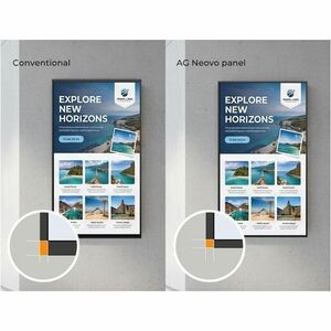 AG Neovo PD-5502 1386.84 mm LCD Digital Signage Display - 24 Hours/7 Days Operation - In-plane Switching (IPS) Technology 