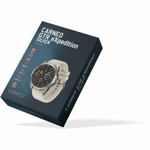 Carneo GTR eXpedition Smart Watch - 11 mm Case Thickness - 44 mm Case Width - Silver, Gray Sand, Titanium Silver Body Colo