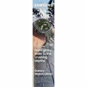 Samsung Galaxy Watch Ultra2 SM-L715F Smart Watch - 47.40 mm Case Height - 47.10 mm Case Width - Titanium Silver Body Color