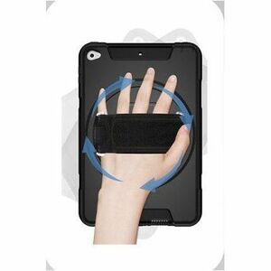4smarts Robust Tasche Samsung Galaxy Tab A9 Tablet - Schwarz - Polycarbonat, Thermoplastisches Polyurethan (TPU), Gummi Kö