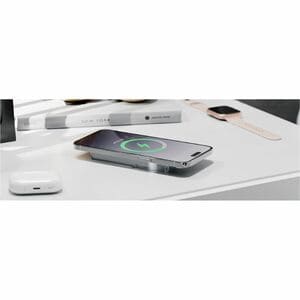 Alogic Matrix+ Power Bank - White - For USB Type C Device, iPhone, Qi-enabled Device - 5000 mAh - 12 V Input - White