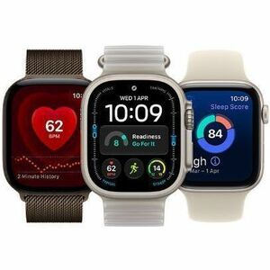 Apple Watch Ultra 4 Smartwatch - 49 mm Case Height - 44 mm Case Width - Natürlich Tasche, Farbe - Transparentes Grau Band 