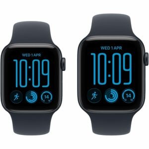 Apple Watch SE 3 GPS 40mm Midnight Aluminium Case with Navy Blue Sport Band - S/M