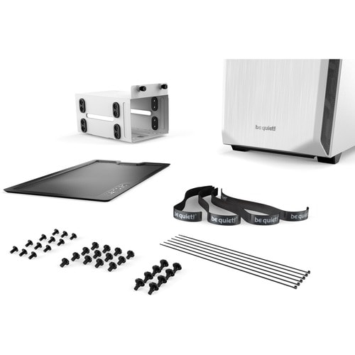 be quiet! Computer Case - ATX Motherboard Supported - Midi Tower - Acrylonitrile Butadiene Styrene (ABS), Steel - White - 